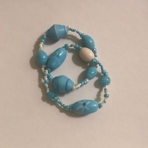 🌸Set of 2 Glass Bead Stretch Bracelets